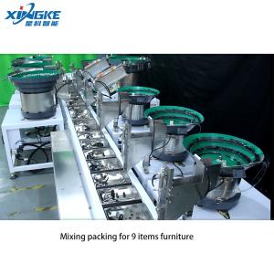Quality 9 Vibrations Bowl Stations Screws Bolts Nuts Washers Mixing Bagging Bag Automatic Packaging Machine wholesale