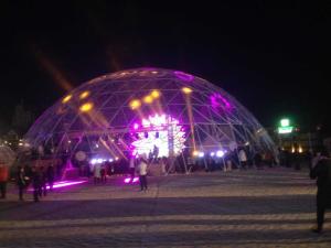 Quality Transparent pvc fabric Geodesic Dome Tent , exhibition or party tent marquee wholesale