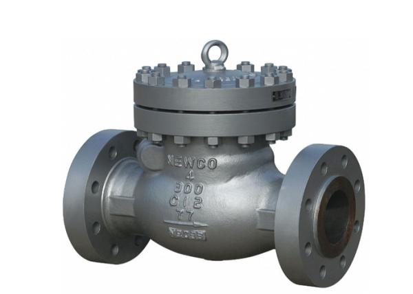 Cheap Cast Steel Swing Check Valve , Flanged Non Return Valve ANSI 150LB H44H for sale