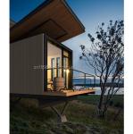 Galvanized Steel Square Tubes Prefabricated Modular Cabin Wooden Garden Sunlight