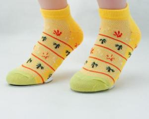 Quality Cotton jacquard custom logo, design cute Girls Ankle Socks wholesale