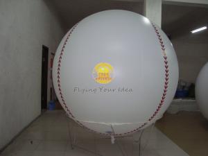 Quality Customized Fireproof Inflatable Ground Advertising Helium Baseball, Sport Balloons wholesale
