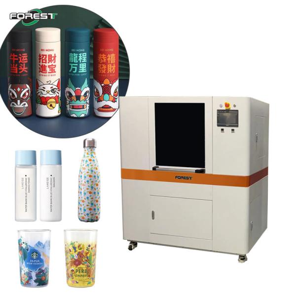 Rotary UV Printer For Wine Bottle Plastic Cup Cosmetic Bottle Uv Tumbler Printer