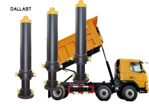 Quality Steel Hydraulic Lift Cylinder Dump Truck Telescoping Sleeve Chrome wholesale