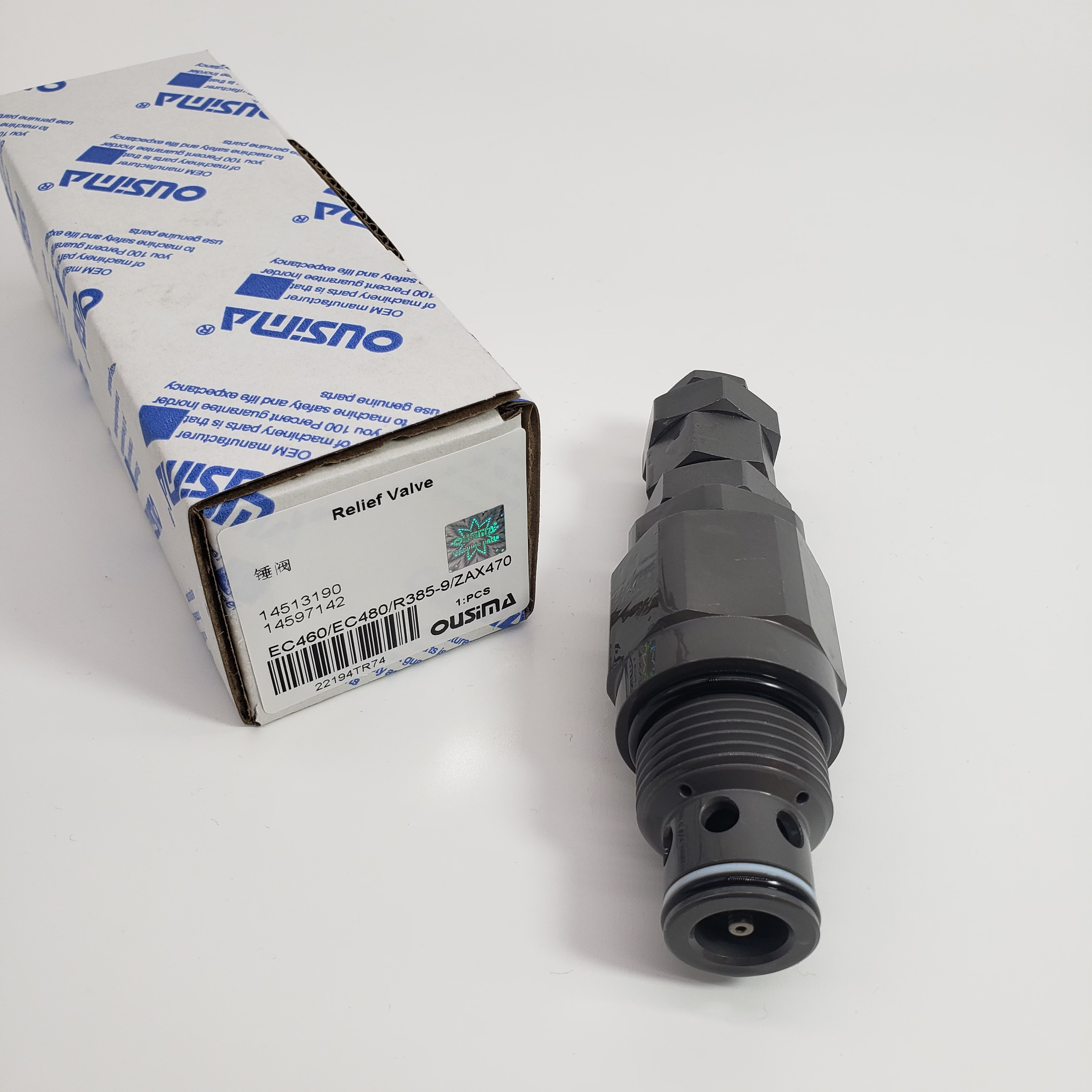 14597142 14513190 Relief Valve For EC460 HITACHI ZAX470