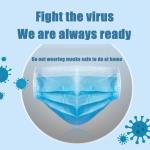 Light Weight Disposable Non Woven Mask Making Machine System 3 Layer Blue Color