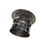 0.45mm 6" Twin Wall Spigot Lock Chimney Vent Cover Cap Shield