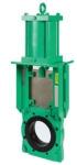 ISO Certificate Ductile Iron Slurry Knife Gate Valve Wafer / Flange Connection