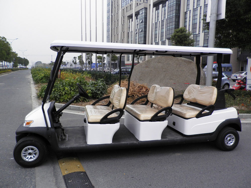 Park 6 Seater Golf Cart Electric Sightseeing Car With 3.7kw KDS Motor