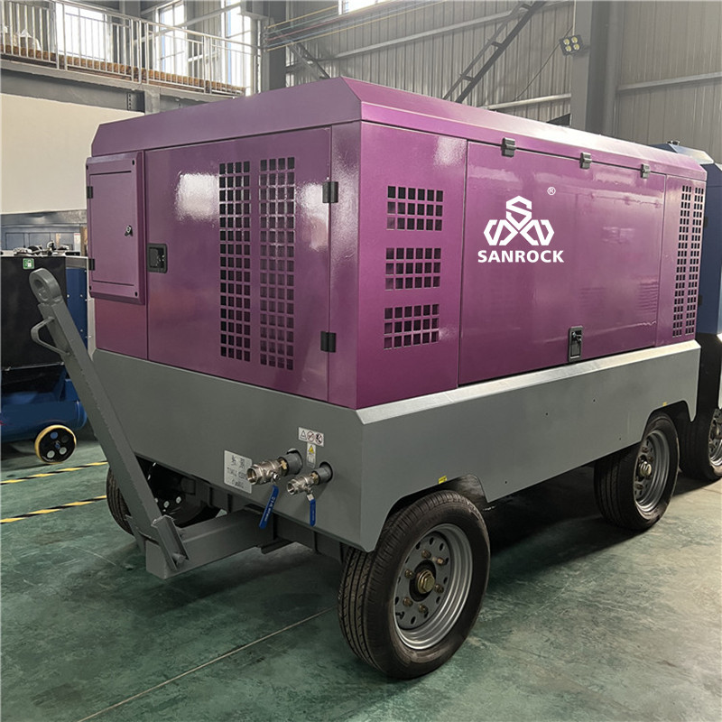 1750/1300rpm Max Working/Idle Speed High Pressure Diesel Air Compressor for Mining