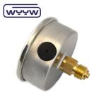 63mm EN837-1 hydraulic water 0-10bar /psi axial entry oil glycerin filled