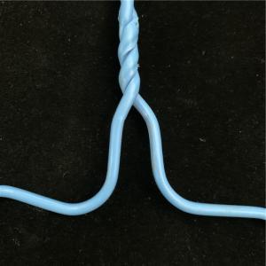 Quality Colorful Pvc Coated Wire Hangers 16 Inch Dimesion 3.2mm Dia For Laundry Shop wholesale