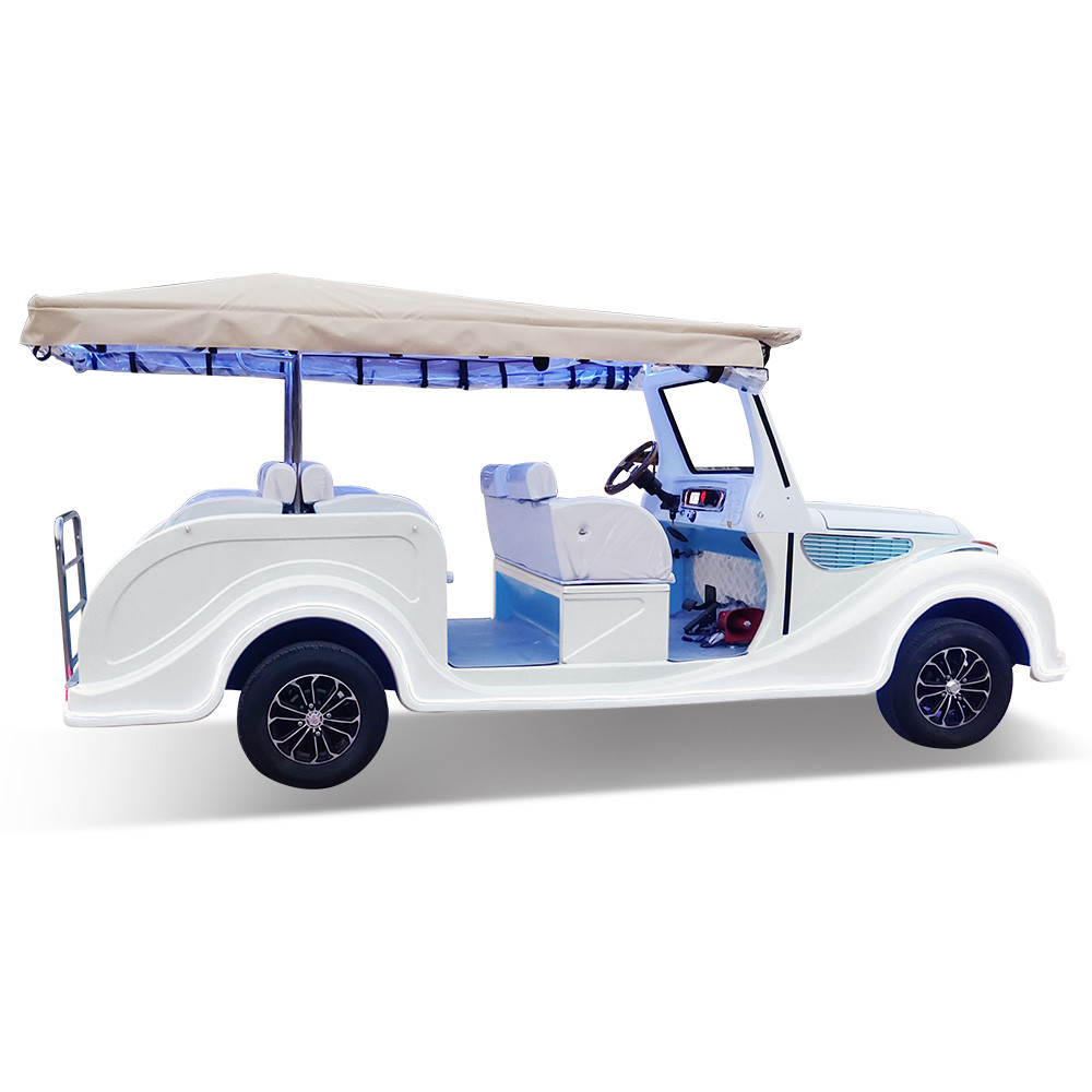 8 Seater Electric Car Classic Look Logo Printing Customized EV Classic Cars For Leisure