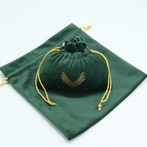 Quality Soft Velvet Drawstring Promotional Bag , 10x15cm Velour Shoes Bag wholesale