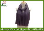 China factory direct supply purple wrinkle spring summer thin scarf 100*180cm