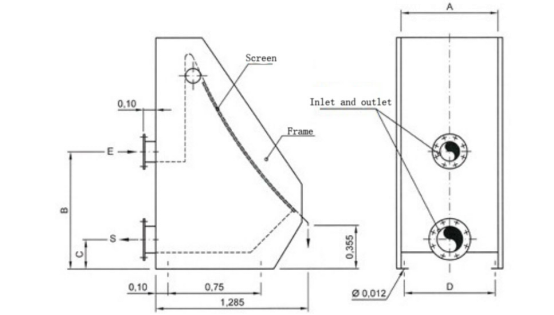 Integrated Sewage Screening , Band Screen Water Treatment Low Energy Consumption