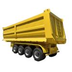 4 Axle Tipper Semi Trailer 40CBM 80T Heavy Duty Tipper Semi Trailer