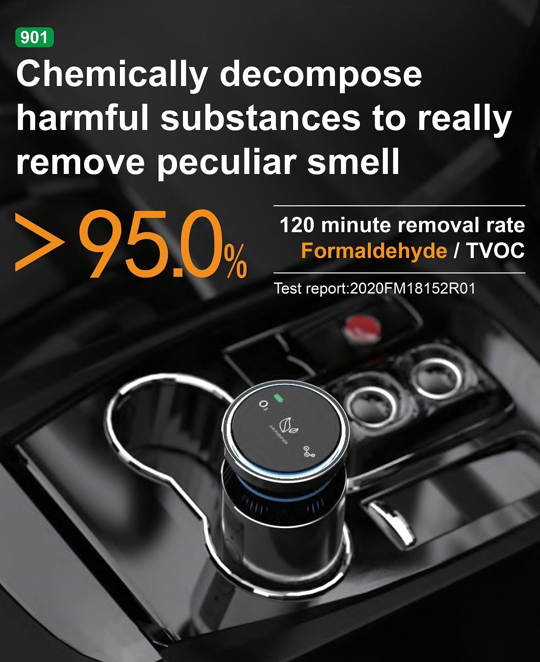 HOMEFISH Aluminum Alloy Car Air Purifier Ozone Generator Active Oxygen DC 5V