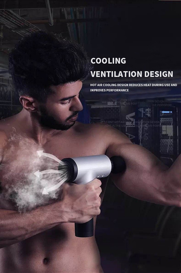 2000mAh Intelligent Handheld Muscle Massager Mini Massage Gun For Athletes
