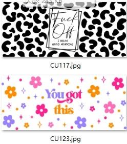 Quality ISO9001 UV Varnish UVDTF Cup Wraps DTF Tumbler Wraps 16oz wholesale