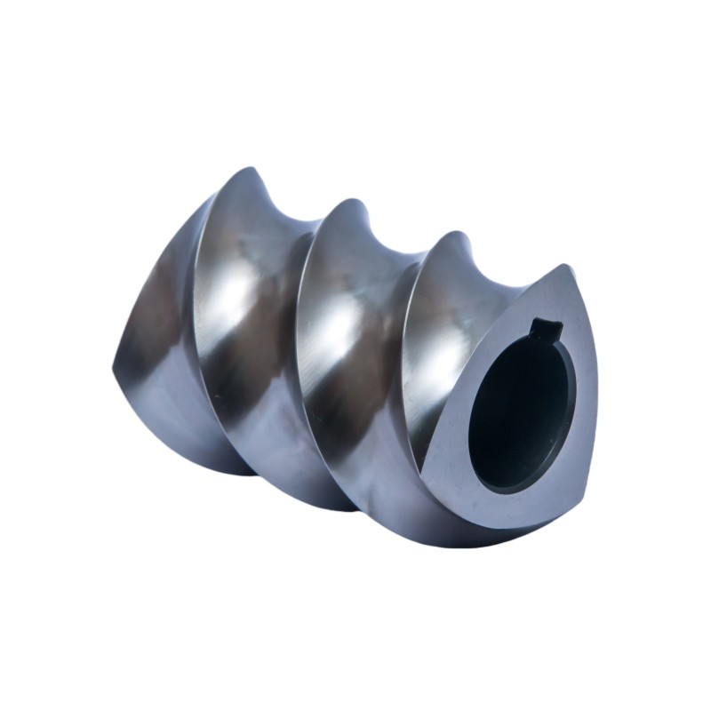 Triple Flighted Twin Screw Extruder Components Screw Element For Puffed Food Industry
