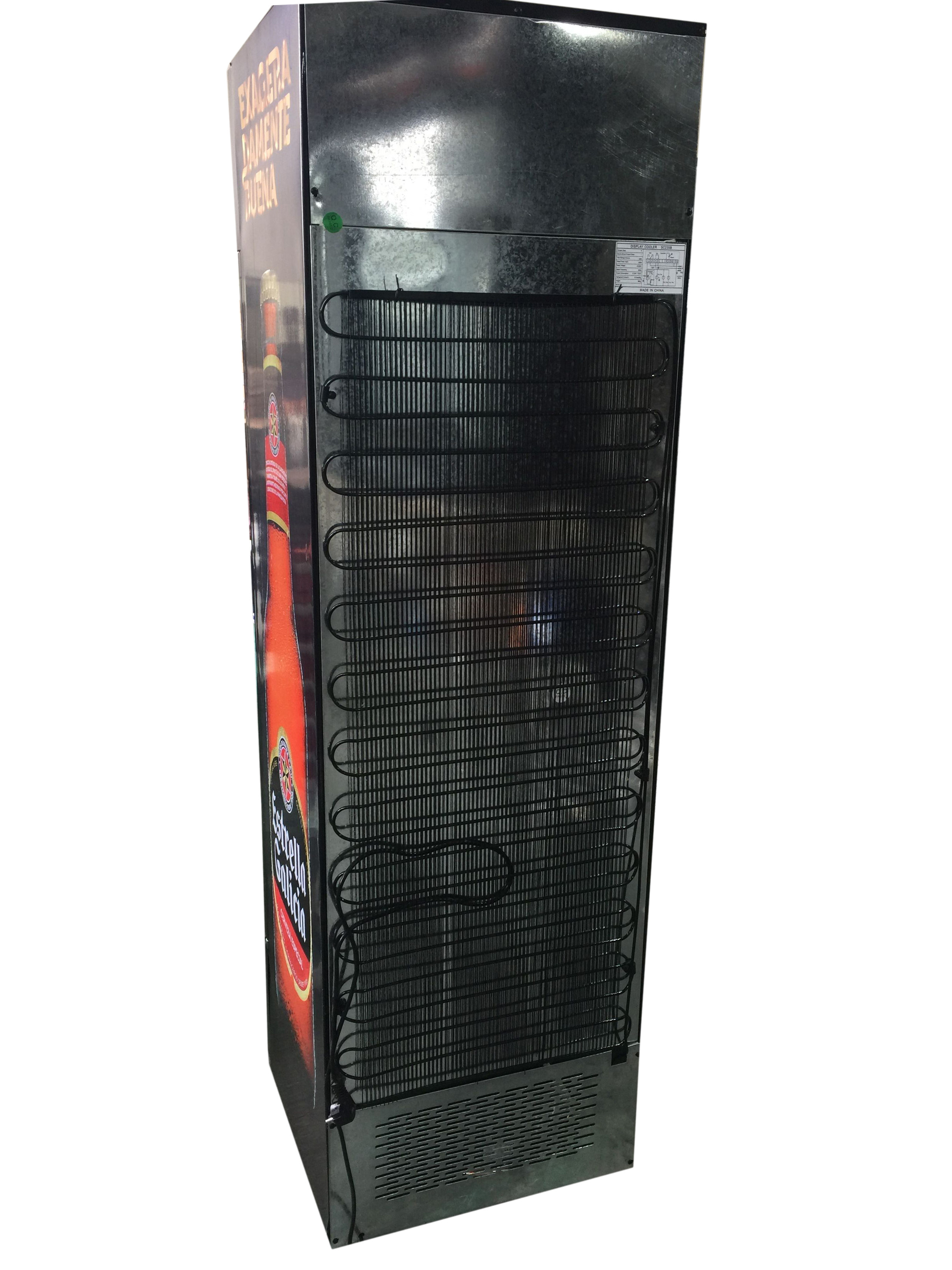 235L Supermarket Transparent Glass Door Cold Showcase Display Refrigerators SC235B