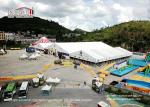 Colorful PVC Roof Cover Marquee Canopy Tent For Golfing , Tennis , Horse Racing