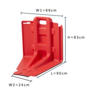 Quality New Red Plastic Brand Design Flood Barrier For Building Stop Water And Flood wholesale