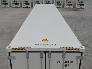 Quality White 40 Foot Refrigerated Shipping Container , Industrial Shipping Container wholesale