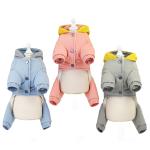 Taffeta Outdoor Winter Heavy Cute Warm Comfy Pets Hoodie Clothes ODM For Small