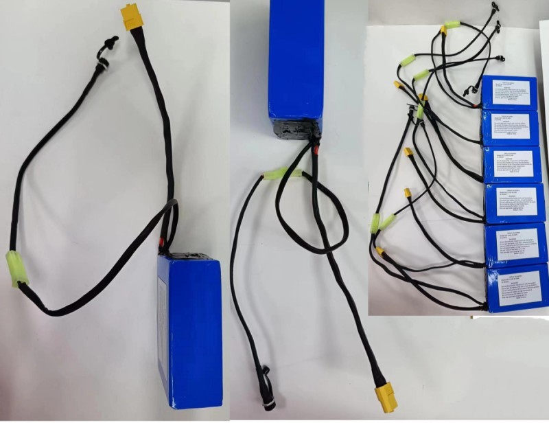 Customized 18650 Battery Pack 36V 2600mAh 10 Cells With Small Tamiya Transfer Plug To Charge