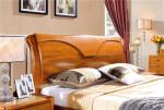modern Zingana wood double bed room set furniture