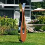 Tulip Shape Large Outdoor Sculpture Corten Steel garden ornaments
