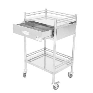 Quality Easy Cleaning Stainless Steel Instrument Trolley With Nursing Cart And Clinical Equipment wholesale