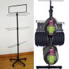 Buy cheap Multi Angle Hooks 3 Tire Pans Metal Floor Display Stands from wholesalers