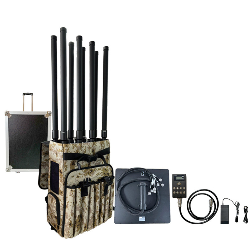 5.8G 2.4G 1.2G 900M 433M 2KM Backpack Jammer RF Amplifier Anti UAV FPV Swarms