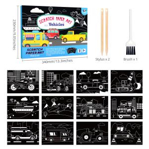 Quality Scratch Paper Arts Crafts Activity Drawing Book For Toddlers Aged 3-8 Years wholesale