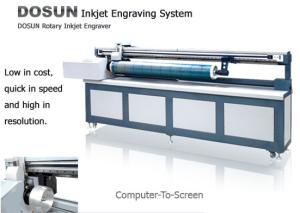 Quality Digital Inkjet Rotary Engraving Machine , High Precision Textile Engraving equipment wholesale