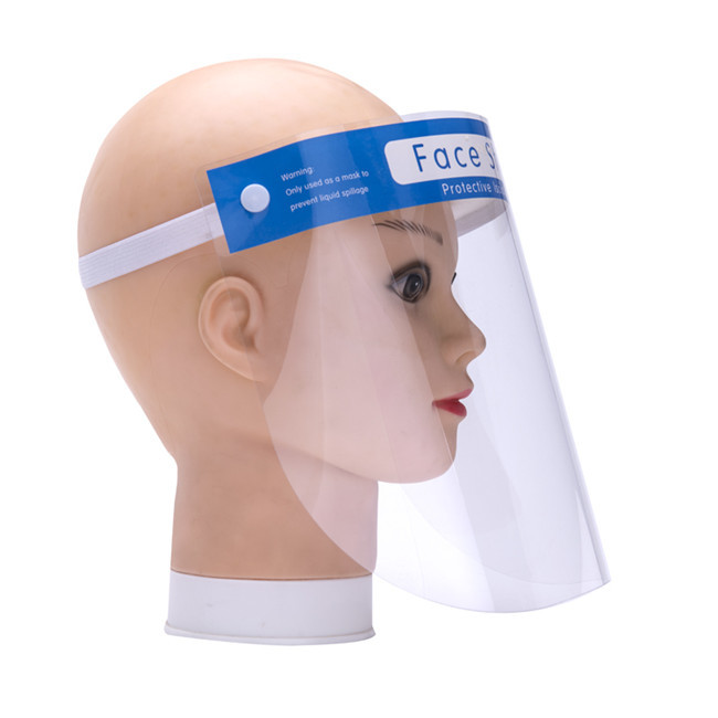 Anti Saliva Disposable Face Shield Clear With Adjustable Elastic Band