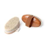 Dark Wood Handle Dry Bruhsing for Body Skin