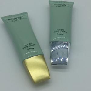 Quality 30ml 50ml plastic green empty skin care hand cream facial cleanser soft tube with square lid China supplier wholesale