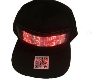 Quality Flat Brim LED Light Up Baseball Cap AAA Battery Powered For Carnival wholesale