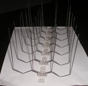 Quality Stainless Steel Bird Deterrent Spikes anti roosting Stamping Bending Process wholesale