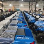 Blue 4+2-Seater Electric Off-Road Luxury Golf Cart Lithium Battery Equipped With