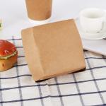 Paper Cardboard Eco-Friendly Kraft Burger Box for Food Takeaway Packaging