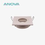Bamboo Fiber Downlight Enclosure Square Recessed MR16 Downlight Housing