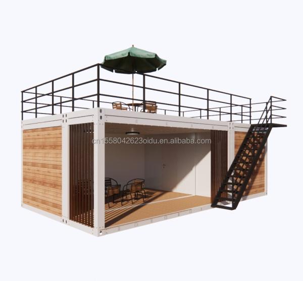 2-Bedroom Container Mobile House 20ft Wooden Luxury Garden Studio with Plane