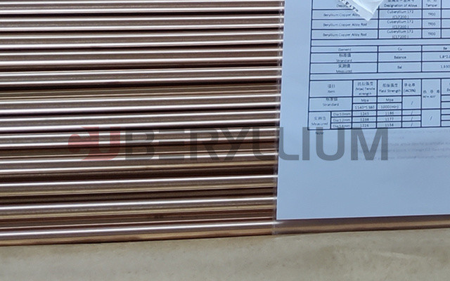 Dia 4mm Beryllium Copper Round Bars CuBe2 For Resistance Welding Electrode