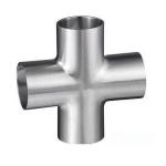 Cross Sanitary Butt Weld Fittings Stainless Steel 15 Bar Pressure