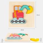 Baby 0.9cm Balance Forest Wooden Block Puzzle Toys Wooden Animal Jigsaw Puzzles